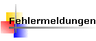 Fehlermeldungen